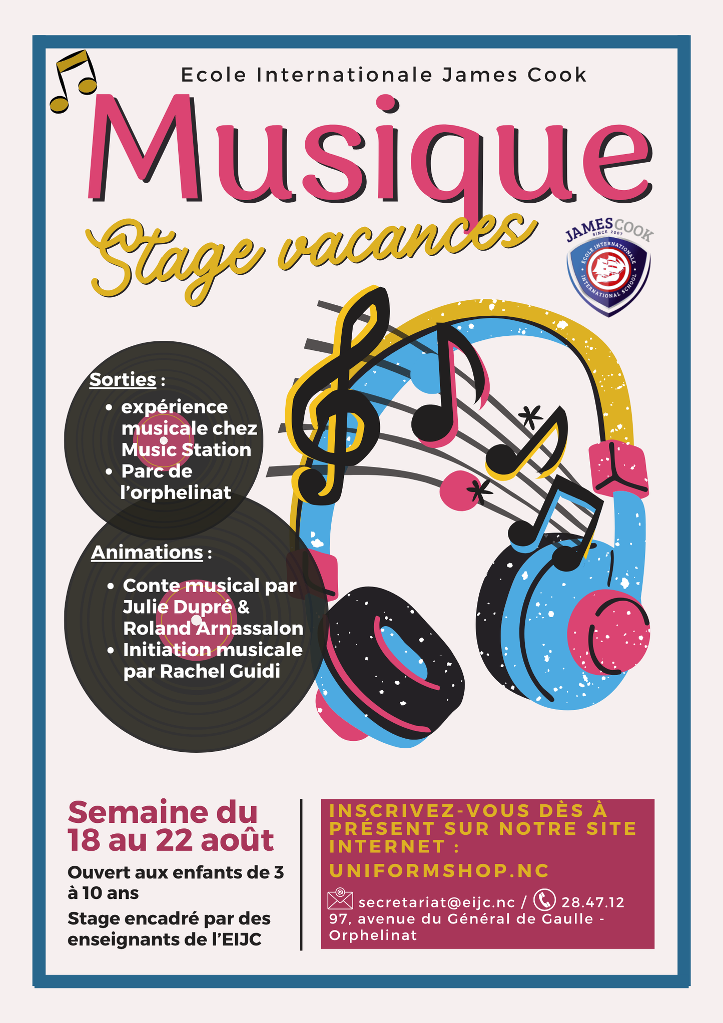 🎶 Stage Vacances Musique – Du 18 au 22 août
