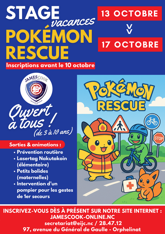 🔬 Stage Vacances Pokémon Rescue – Du 13 au 17 Octobre