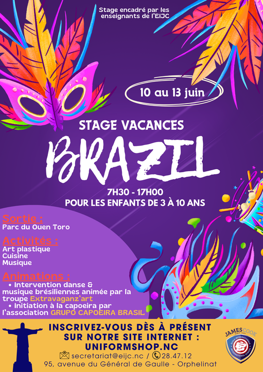 Stage Vacances Brazil – Du 10 au 13 juin