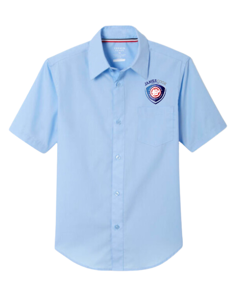 Chemise bleue manches courtes Garçon (Précommande 2026)